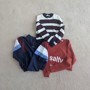 Bella Canvas Blue and White Sweater Casual Comfort